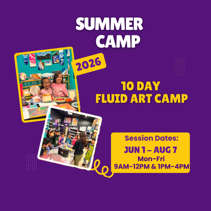 Kids Summer Camp - 10-Day STEM FLUID ART Summer Camp