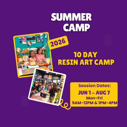 Kids Summer Camp - 10-Day STEM-Based RESIN ART Summer Camp