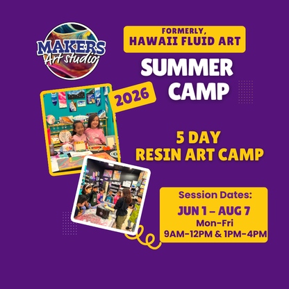 Kids Summer Camp - 5-Day RESIN ART Summer Camp