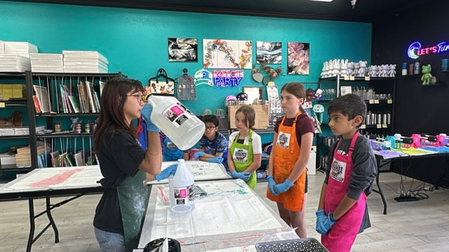 Kids Summer Camp - 10-Day STEM FLUID ART Summer Camp